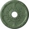 Ekena Millwork Antioch Ceiling Medallion (Fits Canopies up to 3 1/2"), 18"OD x 3 1/2"ID x 1 3/8"P, Athenian Green CM18SEAGF - alternate 1